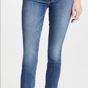 Mother High Waisted Looker Ankle Fray Devil in a Blue Suit FREE shipping